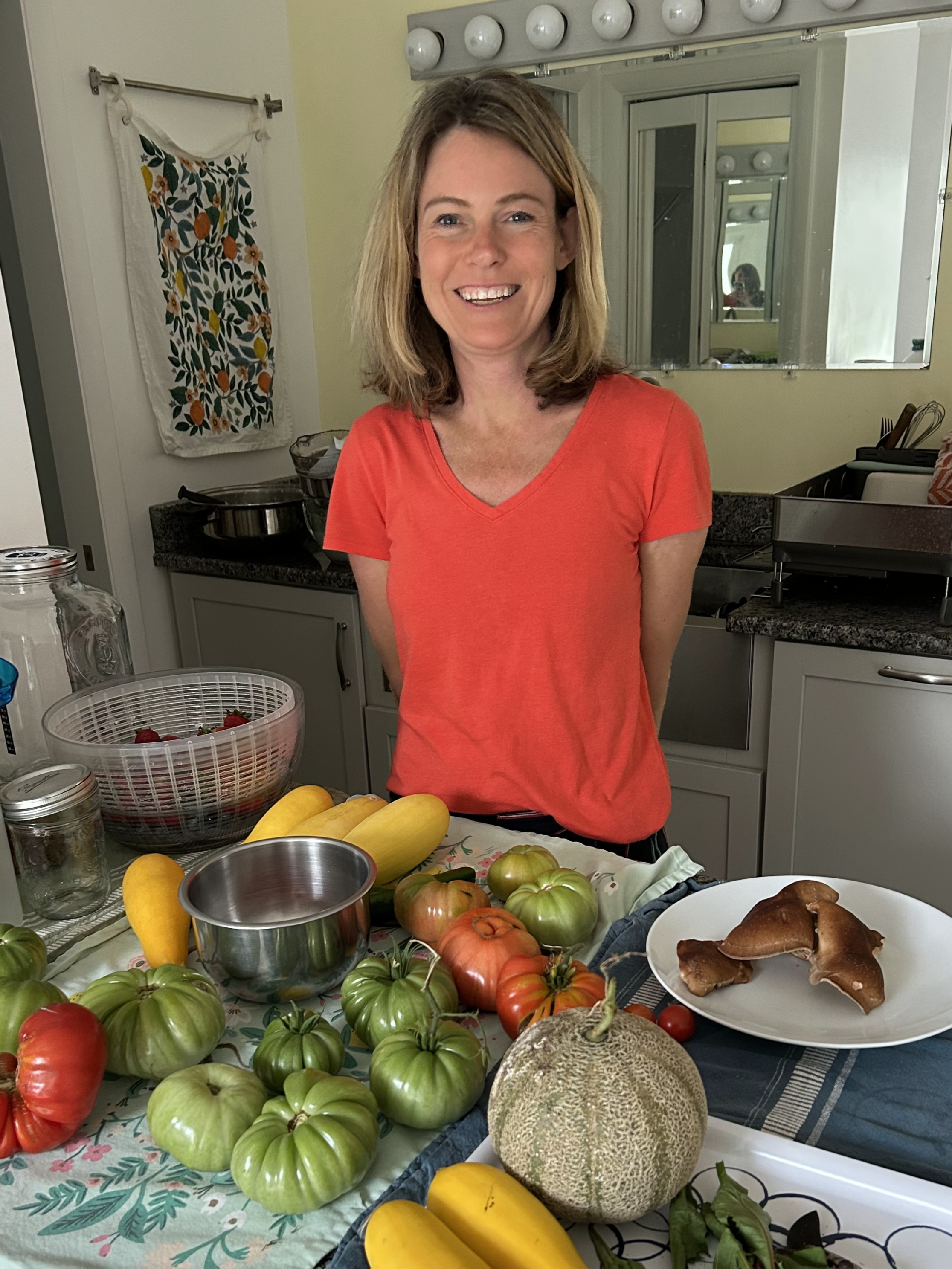 Fresh organic carrots from Dr. Janine’s garden